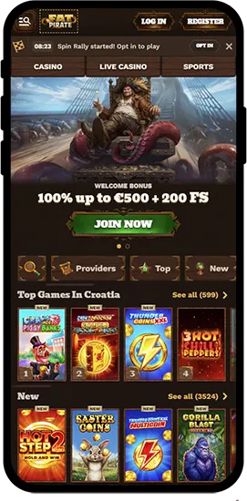 Functies van de Fatpirate Casino-app op je telefoon