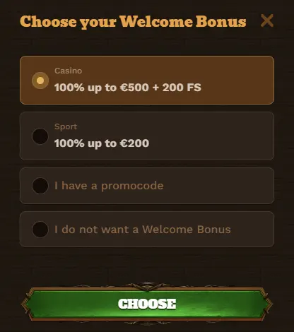 Registratiebonussen van FatPirate Casino